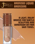Juvia’s Place Bronzed Liquid Bronzer - Butterscotch - Liquid Bronzer for Face with Silky Blendable Texture - Buildable Coverage for Natural Contour & Dimension - Easy-to-Blend Patch-Proof Formula