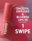 COVERGIRL Clean Fresh Yummy Blur Lipstick, Blurring Effect, Matte Lip Color, Fresh Pear Flavored, Vegan Formula - 120 Sugar Poppy Blur (Bubblegum Pink)