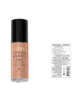 Milani Conceal + Perfect 2-in-1 Foundation + Concealer for a Flawless Complexion, Under Eye Corrector, Cover Redness and Imperfections, Waterproof and Sweatproof - Light Tan