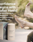 ZAAINA Intensive Heel Balm Stick for Cracked Heels – Natural Foot Balm for Dry Feet, Calluses & Rough Skin – Moisturizing Heel Softener with Shea Butter, Tea Tree & Peppermint – 2.5oz Twist-Up Tube