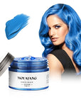 Temporary Blue Hair spray, Instant hair dye Wax 4.23 oz-Hairstyle Cream Hair Pomades Hair Color Wax for Party Cosplay Easy Cleaning(1, Blue)