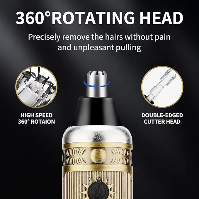 Karrte Men’s Grooming Kit Professional Hair Clippers and Shaver for Men,Electric Razor and Nose Trimmer Set,Beard Trimmer with 3 Foil Head,Gifts for Men
