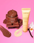 LANEIGE Lip Glowy Balm S’more Kisses Set: Sheer Tinted Lip Moisturizer with Shea Butter, for Hydrating Shine & Soft Lips