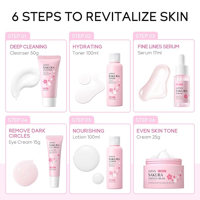 Skin Care Set JAPAN SAKURA Women
