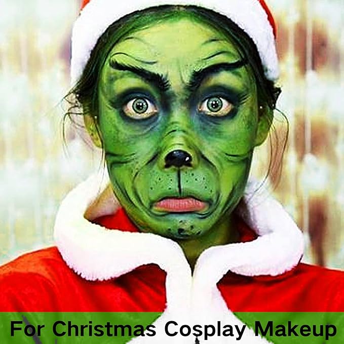 MEICOLY Light Green Face Body Paint(2.37Oz),Lime Green Face Paint for Halloween SFX Witch Makeup,Elphaba Green Face Paint,Camouflage Hunting Hulk Gamora,St Patrick's Day Accessories