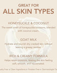 Dionis - Goat Milk Skincare Scented Hand Cream (1 oz) Set of 6, Moisturizing Lotion for Dry Skin, Good for Sensitive Skin, Cruelty-free and Paraben-free (Honeysuckle & Coconut)