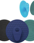 INNERNEED Food Grade Silicone Body Scrubber Gentle Exfoliating Brush for Women Men Deep Clean for All Skin Types, More Hygienic and Well Lather (Black+Dark Green+Dark Blue)