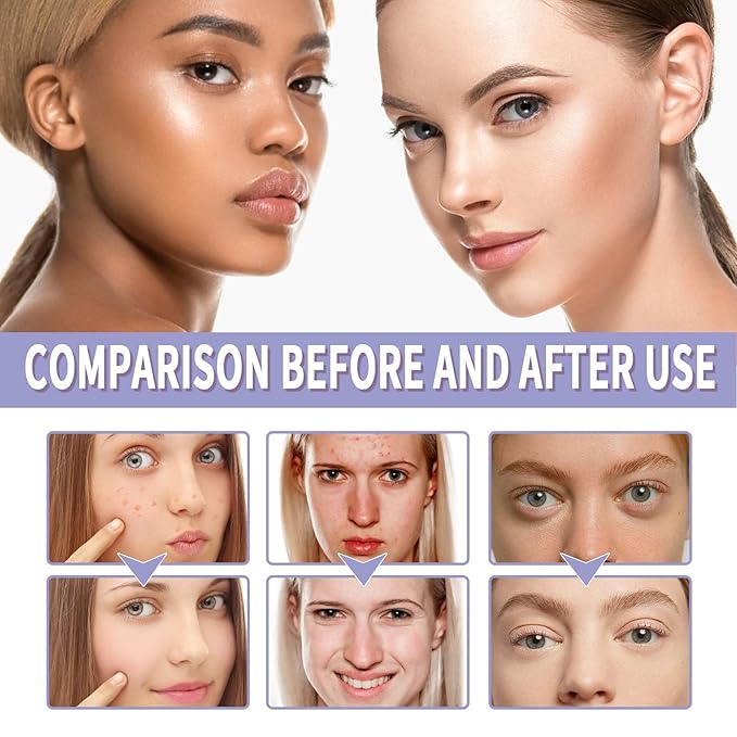 Matte Foundation Powder, Jelly Setting Powder with Mini Puff, Powder-free Oil Control Face Pressed Powder Creates Long-Lasting Silky Blurring Waterproof Makeup