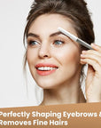 Dermaplaning Tool for Face, 20 Blade Refills, Dermaplane Razor for Face, Hair Remover Blade for Eyebrows and Peach Fuzz, Facial Shaver for Women That Helps Exfoliate and Smooth The Skin