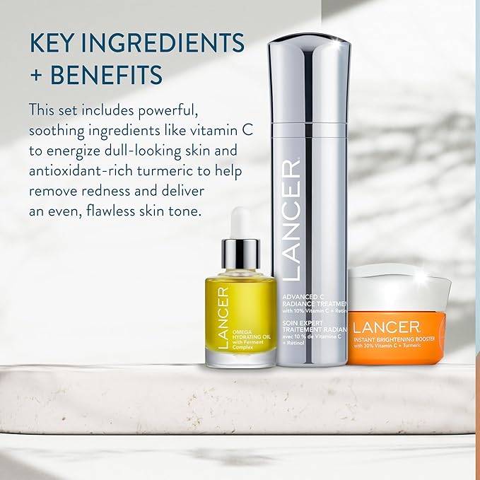 Lancer Skincare Bright & Radiant 3-Piece Brightening