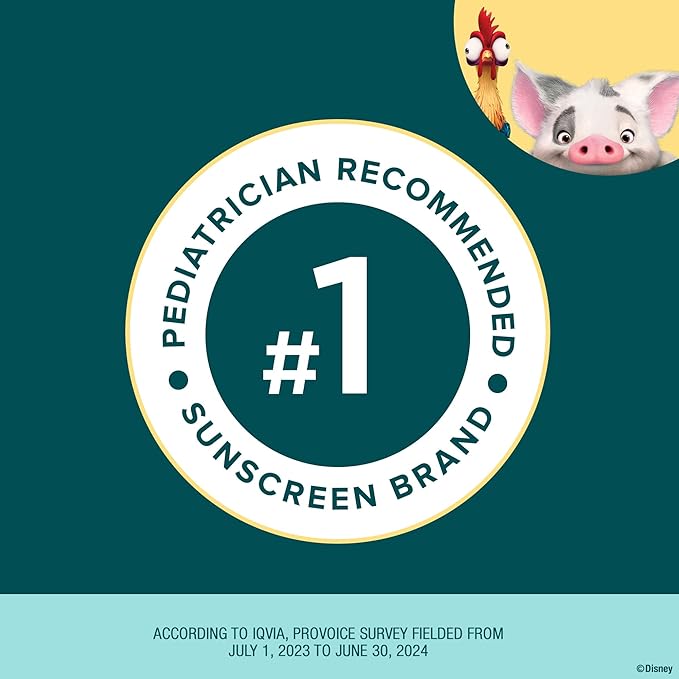 Coppertone Pure and Simple Kids Exclusive Disney Moana Sunscreen Stick SPF 50, Hypoallergenic, Mineral Sunscreen for Kids, Water Resistant, Oxybenzone and Octinoxate Free, 0.49 Oz Stick