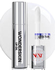 Wonderskin Lip Oil - Lip Rehab Serum Oil, Hydrating and Moisturizing Clear Serum for Dry Lips - Natural, Vegan and Non-sticky (Clear)