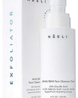 NAELI AHA/BHA Exfoliating Face Wash - 10% Glycolic Acid & Salicylic Acid Cleanser, Anti Aging Acne & Wrinkle Reducing Facial Exfoliant, Pore Minimizer & Brightening Gel, 4 oz