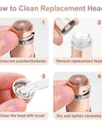 Gen 3 Replacement Heads for New Flawless Facial Hair Remover, Double Ring Floating head for Flawless Generation 3 Shaver, 5 Count