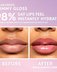 COVERGIRL Clean Fresh Yummy Gloss – Lip Gloss, Sheer, Natural Scents, Vegan Formula - Glamingo Pink
