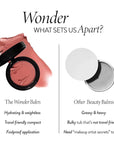LAURA GELLER NEW YORK The Wonder Balm Cream Blush - Hydrating Weightless Subtle Hint of Color + Glow for Mature Skin - Vegan Squalane - Apply to Cheeks & Lips (03 Rosy Refresh)