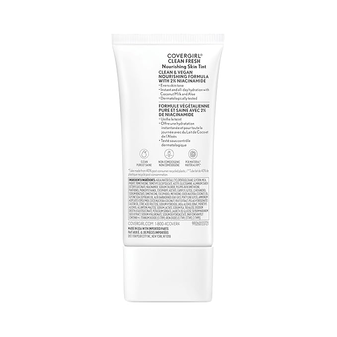 COVERGIRL, Clean Fresh Skin Milk Foundation, Rich/Deep, 1 Count