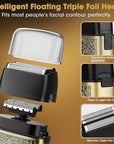 Electric Shavers for Men,Powerful Motor Electric Razor,Head Shavers for Bald Men,Triple Foil Beard Trimmer,Barber Supplies LED Displays & USB Charging Waterproof Shaver, Gifts