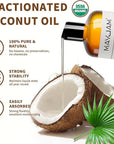 Pure Fractionated Coconut Oils Liquid 16oz 100% Natural USDA Certified Massage MCT Oil Organic&Moisturizer for Face Skin&Hair,Cold Pressed Body Carrier Oil for Essential Oils Mixing Women&Men