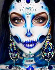 MEICOLY Royal Blue Face Body Paint Stick for Halloween SFX Avatar Smurf Mystique Alien SFX Makeup,Blue Face Paint for Adults and Kids,Waterproof Eye Black Stick for Baseball Softball Football Lacrosse