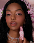 Flower Knows Midsummer Fairytales Lip Gloss-Glowy Moisturizing Coating Lip Lacquer-Hydrating Tinted Lip Oil for Girls&Women-Vegan & Cruelty Free-0.17Fl Oz(G04 To the Moon)