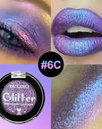 Afflano Minerals Metallic Eyeshadow - Intense Color Shifting Multichrome Sparkling Glitter, Highly Pigmented Electric Purple Duo Chrome Chameleon Eyemazing Effect