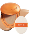 [*Mini Size*] TIRTIR Mask Fit Ai Filter Cushion Foundation | AI-Like Semi-Matte Finish - Up to 72-Hour Medium to Full Coverage Korean BB Cushion Make up Beauty, #27C Cool Beige, 0.15 Fl Oz