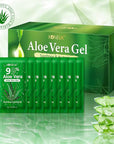 100 Pack Bulk Aloe Vera Gel, 99% Pure Aloe Vera Gel for Face, Hair, Skin, Body, Sunburn Relief, Hydrating Aloe Gel Travel Size Suitable for All Skin Types, Aloe Gel for After Sun Skin Care Relief