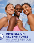 Coppertone Every Tone Invisible Finish Face Sunscreen Lotion SPF 55, Lightweight, Blends in Clear Sunscreen for All Skin Tones, 2 Fl Oz Tube