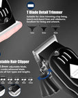 SUNNOW Hair Clippers for Men, Beard Trimmer & Hair Trimmer & Electric Foil Shavers Razor Kit, Hair Cut Machines Men's Beard Grooming Kit for Home, Barber(Black)