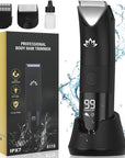 Manscape Ball Trimmer for Men,Body& Pubic Hair Trimmer and Groin Hair Shaver, Bikini Trimmer Women,Smooth Shaving, Lightweight with Travel Lock, IPX7 Waterproof Wet/Dry Shaving, LED Display