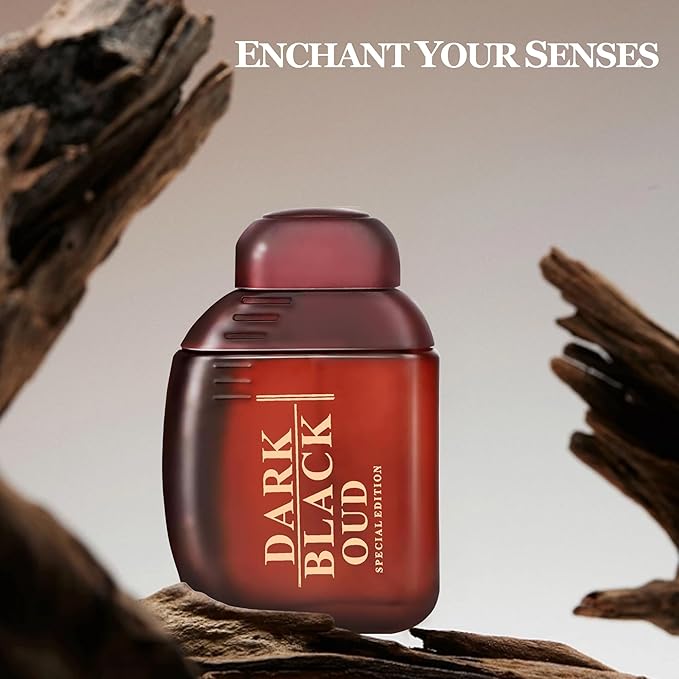 Men Cologne Set (3.4oz/100ml x 2PCS) Eau De Perfume Natural Spray Notes of Woody, Spicy, Citrus & Aromatic Long Lasting Fragrance for Daily Use (InvictGun&DarkBaOUD)