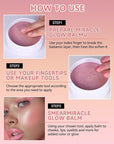 Multi Glow Balm,Miracle Glow Balm Tinted Face Creamy Blush for Women Cheek Lip Eye,Hydrating Lightweight & Blendable Color,Shimmer Blusher Facial Makeup, Mother's Day Gift for Women-04 Pink Camellia