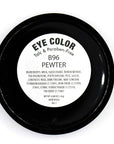 Pewter Frosted Misty Hunter Green Grey Silver Shimmer Pressed Powder Single Vegan Eyeshadow; Talc, Paraben & Cruelty Free