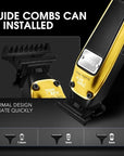 DSP Professional Beard Trimmer for Men, Cordless Trimmer Barber, BLDC Motor & DLC Coated Blade, Bald Head Clipper for Men