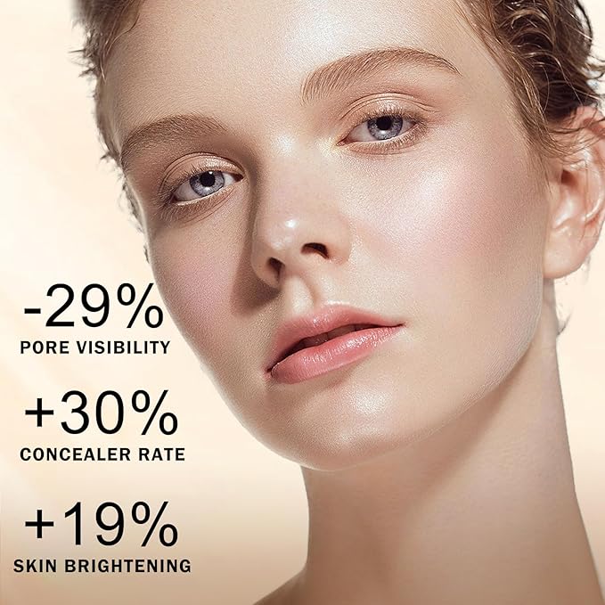 AIUEO Airbrush Foundation Makeup Spray for Mature Skin Lightweight Full Coverage Airbrush Flawless Setting Spray Foundation Makeup-Beige