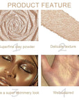 evpct Blonde Gold & Champagne Gold Face Highlighter