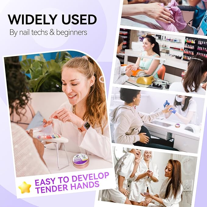gelike ec Nail Care Cream Organic for Women: Lavender Natural Cuticle Softener Repair Cream for Dry and Splitting Cuticles & Rough and Rigid Skin