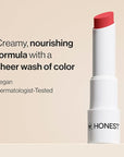 Honest Beauty Moisturizing Vegan Tinted Lip Balm | Antioxidant-rich Acai Extracts + Avocado Oil | Paraben Free + Cruelty Free | Fruit Punch