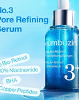 numbuzin No.3 retinol Serum | Blue Bio-Retinol Pore Refining Serum | Tightening, Firming, Korean Skincare | Niacinamide, Peptide, Salicylic Acid (BHA) | Beginner-Friendly Retinol | 1.01 fl.0z