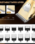 Suttik Hair Clippers for Men Professional, Cordless Beard Trimmer & Electric Shavers for Men, Mens Hair Clippers and Trimmer Kit for Barber with Case, Gold