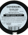 COVERGIRL Trublend So Flushed High Pigment Bronzer, Sunset Glitz, 0.33 Oz, 1 Count (Pack of 1)