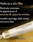 Cicatricure Gold Lift Dual Contour Eye and Lip Wrinkle Cream, Anti Aging Skin Care to Reduce Dark Circles, Puffiness & Expression Lines, 0.5 Ounce (Pack of 3)