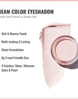 Oulac Cream Eyeshadow also for Highlighter Large Capacity Highly Pigmented Eye Shadow Waterproof &Long Lasting with Moisturizing Formula, Shimmer Glitter Eye Makeup. 6g.P06+P03