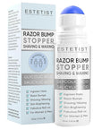 ESTETIST Razor Bump Solution Roll-On, Ingrown Hair & Razor Burn Care Serum, After Shave Roller for Bikini Area, Face, Neck, Underarm & Legs, Skin-Soothing Post Shave Care