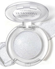 Holographic Duochrome Pearl Silver Glitter Eyeshadow, Glossy Glow Metallic Shimmer Single Eyeshadow Palette, Sparkle Inner Corner Eye Highlighter, Iridescent Eye Shadow Palette Fairy Makeup#03