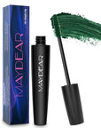 Maydear Dark Green Waterproof Long Lasting Smudgeproof Mascara for Women's Eye Makeup