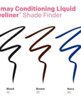 Almay Conditioning Liquid Eyeliner, Longwearing, Waterproof, Hydrating, 20 Brown, 0.03 fl oz.