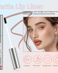 Peel Off Lip Liner Stain - Long-Lasting, Smudge-Proof, Waterproof Nude Matte Lip Tint, Non-Fading Peel Off Lip Color, Effortless Precision & Full Coverage, Vegan & Cruelty-Free, #2 Neutral Mauve