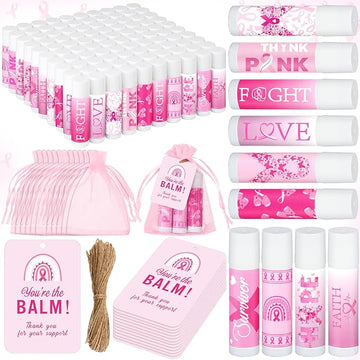 100 Set Pink Ribbon Breast Cancer Campaigns
